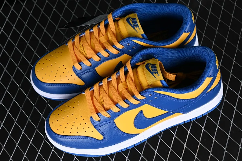 All categories Nk SB Dunk series Nk SB Dunk Low low-top sneakers Nk Dunk SB Low blue and yellow color matching SB smashed backboard fashion casual sneakers DD1391-402